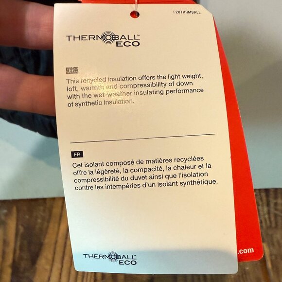 NEW North Face Thermoball ECO Black Puffer Trek Vest Mens Medium 3rd Party Logo - Picture 6 of 14